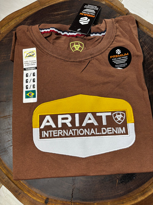 Camiseta Ariat P/G/GG Marrom